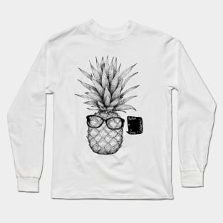 Pineapple Friend - fruit, glasses, drawing Long Sleeve T-Shirt